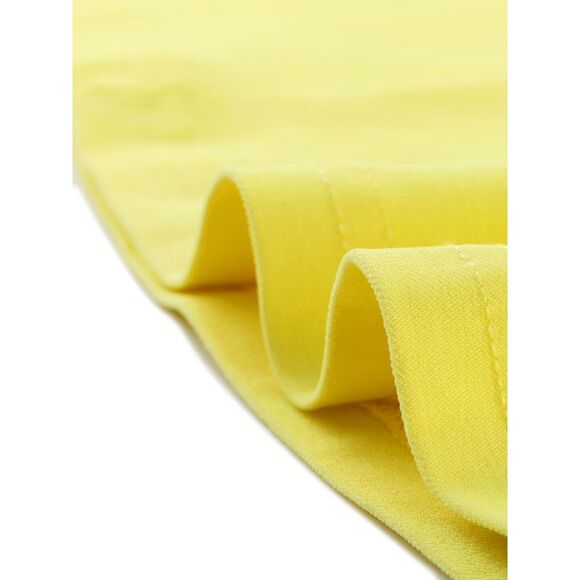 Mini Strapless Sweetheart Neck Tube Top Dress Yellow - Picture 5 of 5